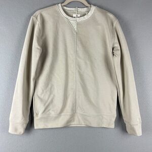 AG Adriano Goldschmied Sweatshirt Kids Large Beige Asymmetric Casual Pullover